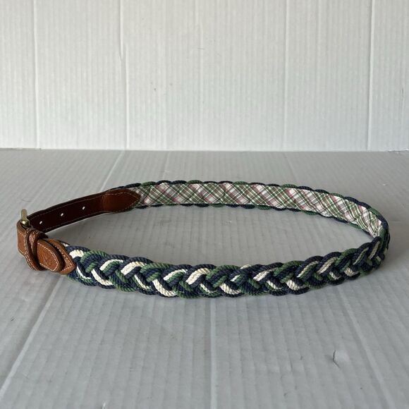 Kiel James Patrick Handcrafted Nautical Rope Braided Woven Belt Leather 32 Multi - Picture 12 of 16